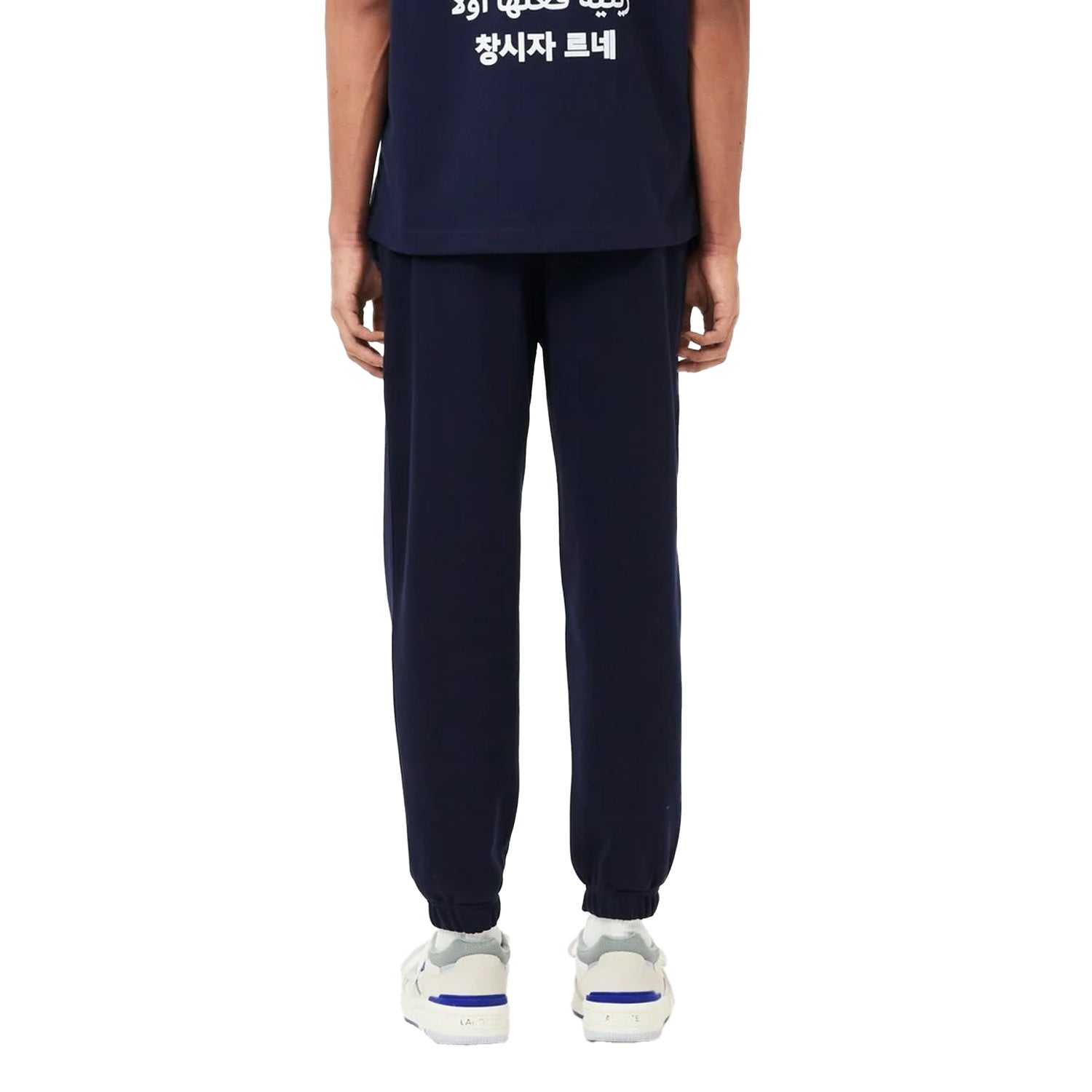 Navy Blue - Back - Lacoste Mens Rene Did It First Joggers