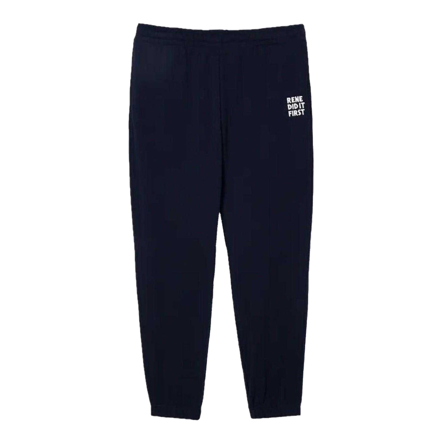 Navy Blue - Front - Lacoste Mens Rene Did It First Joggers