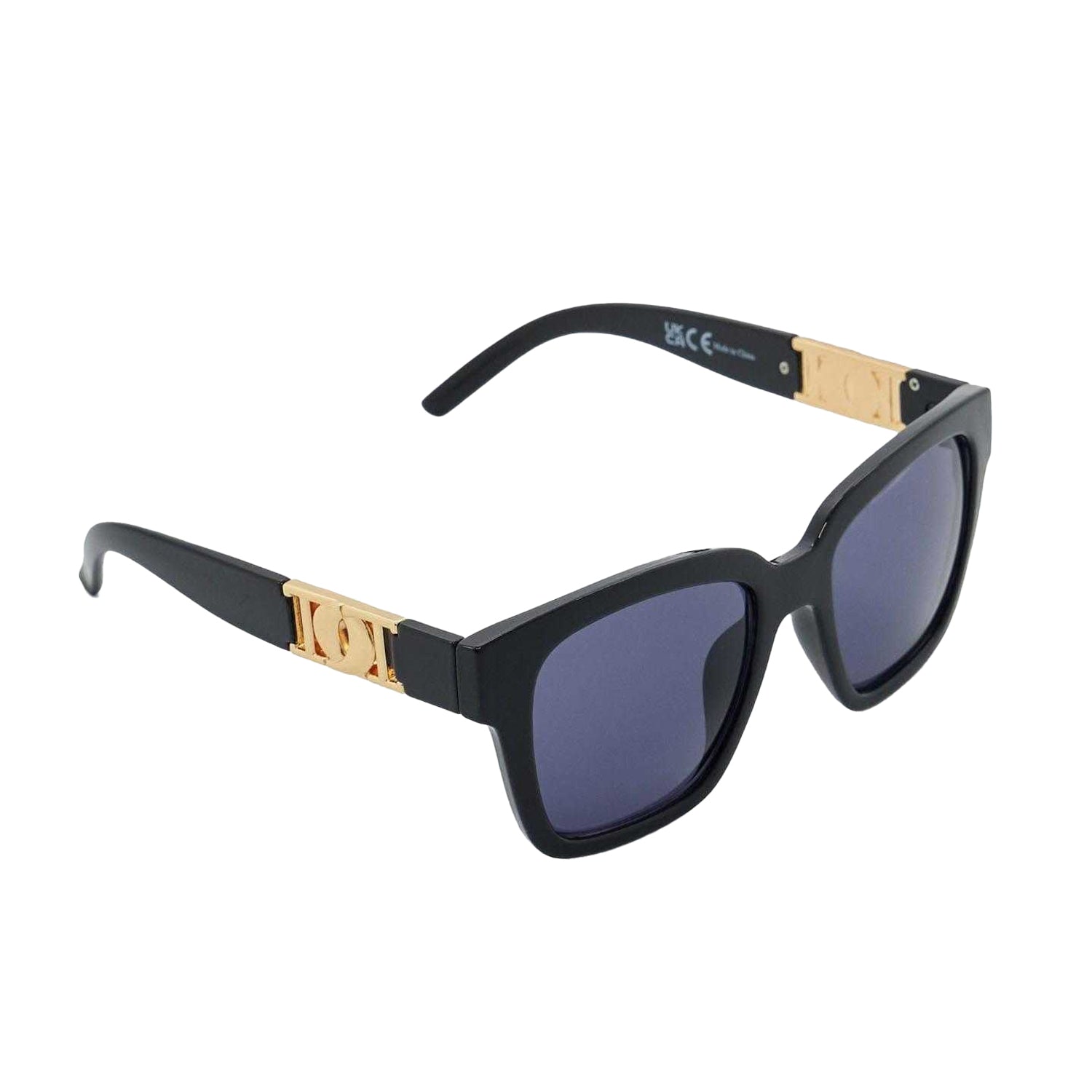 Black-Blue - Back - Dune London Gennoa Oversized Monogram Sunglasses