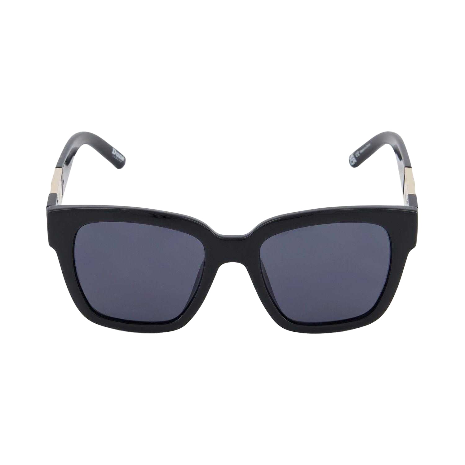 Black-Blue - Front - Dune London Gennoa Oversized Monogram Sunglasses