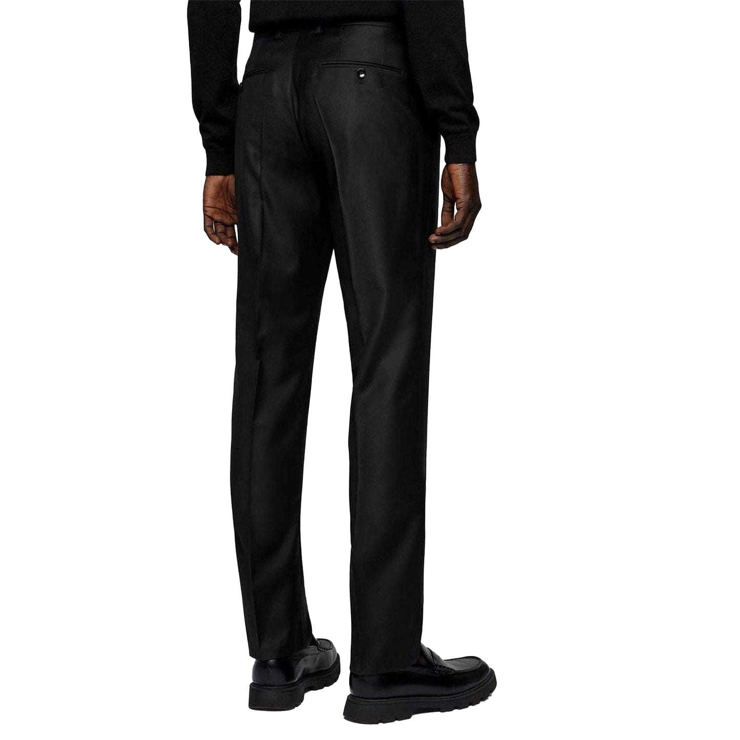 Black - Back - Boss Mens T-Lone Regular Trousers