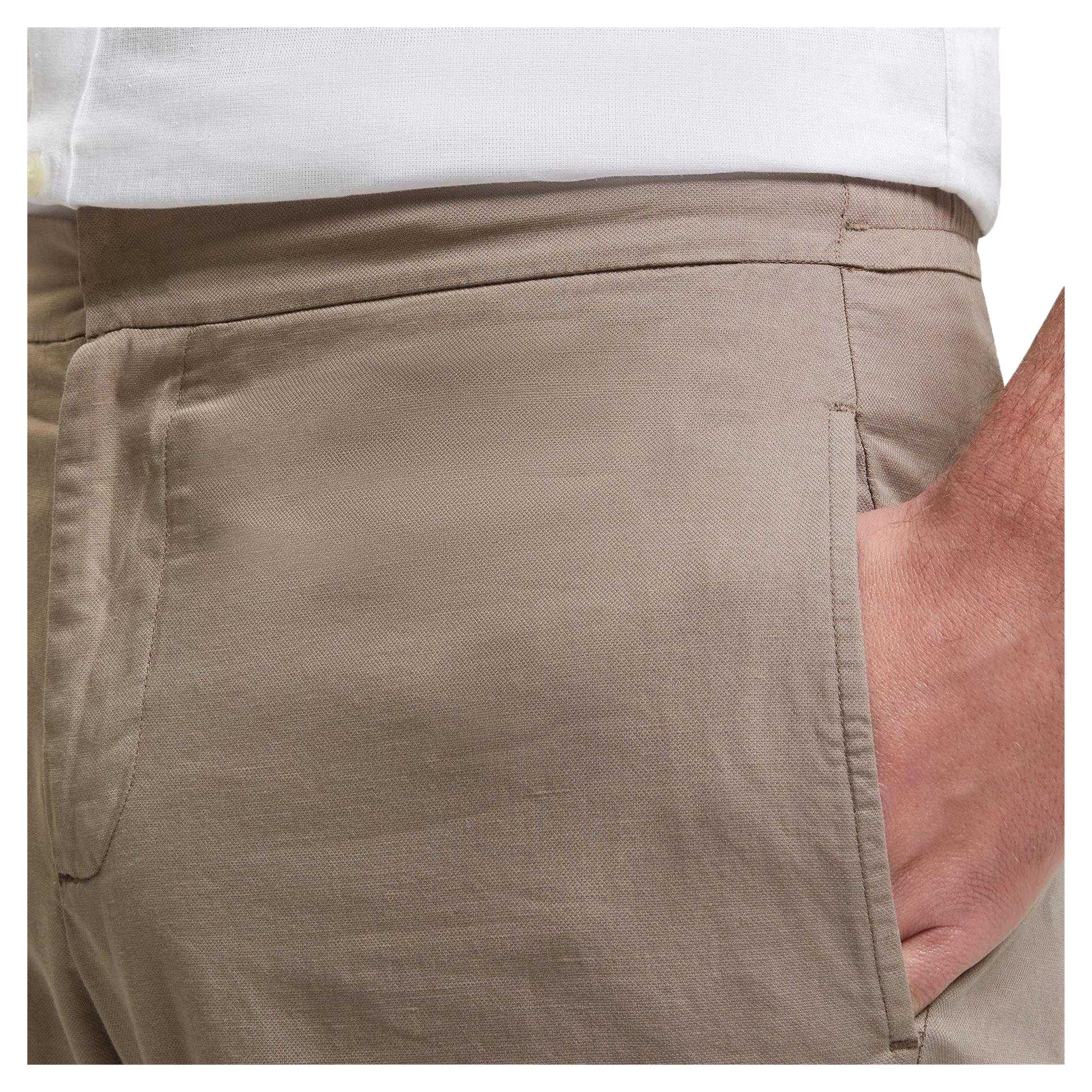 Brown - Side - Ted Baker Mens Straight Leg Trousers
