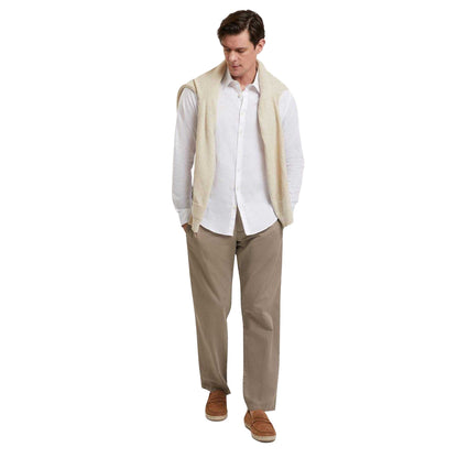 Brown - Pack Shot - Ted Baker Mens Straight Leg Trousers