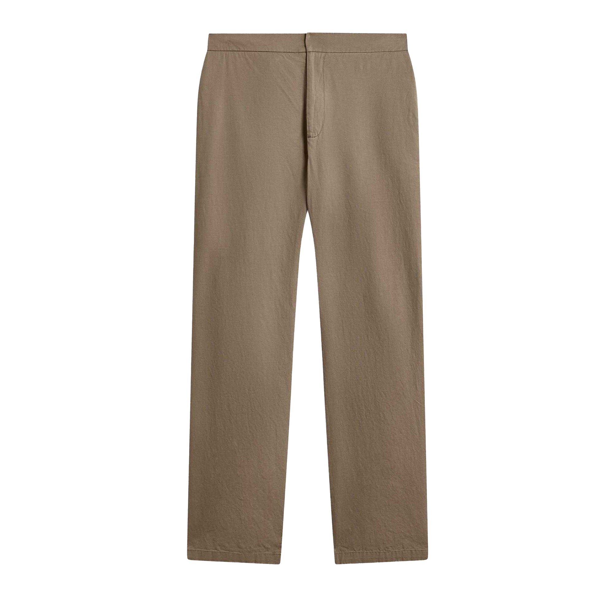 Brown - Front - Ted Baker Mens Straight Leg Trousers