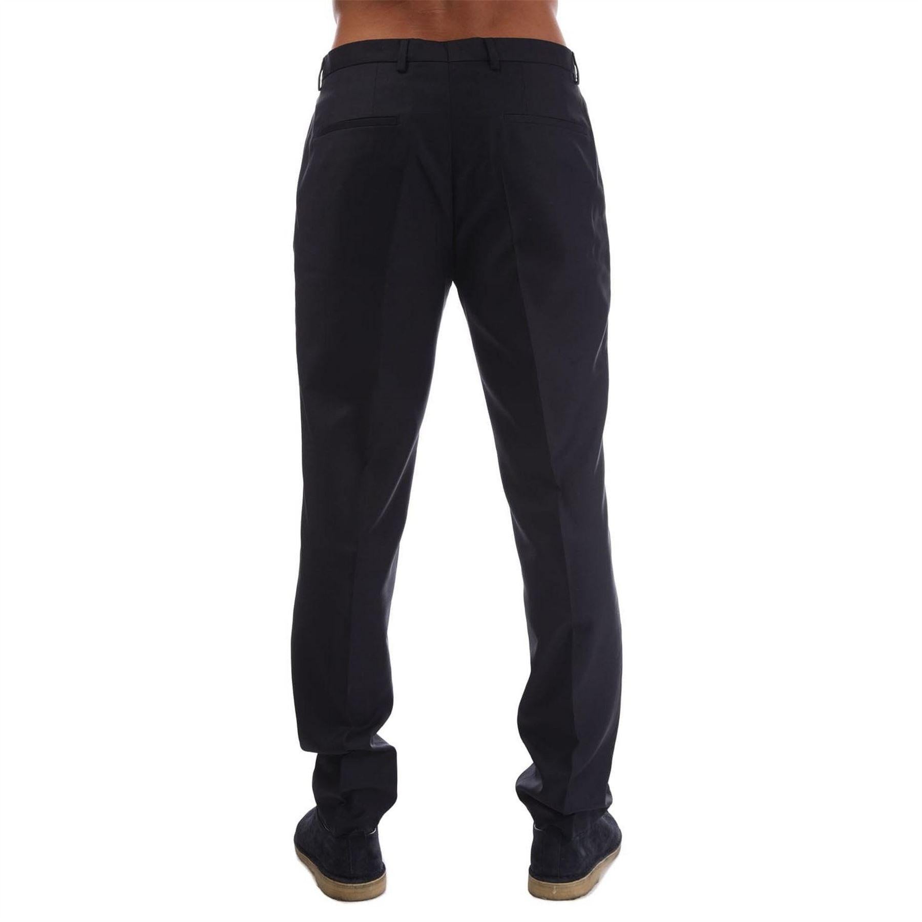 Dark Blue - Back - Hugo Mens Simmons212 Trousers