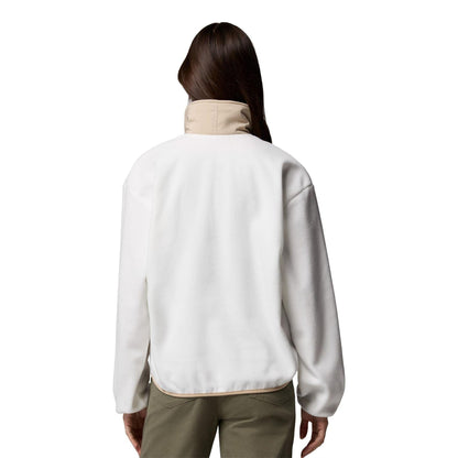 Sea Salt - Back - Columbia Womens-Ladies Sequoia Fleece Half Zip Pullover