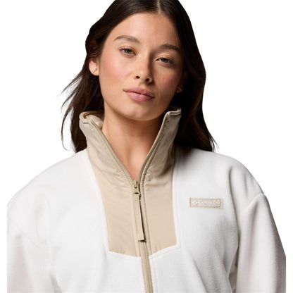Sea Salt - Side - Columbia Womens-Ladies Sequoia Fleece Half Zip Pullover