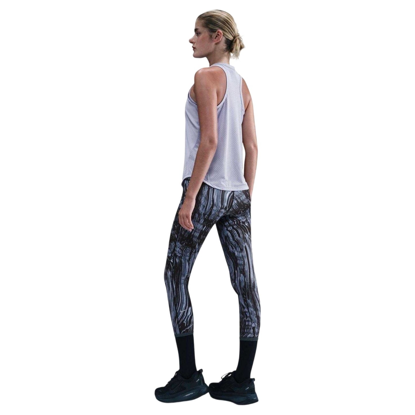 Indigo - Back - Nike Womens-Ladies Swift Dri-FIT Marble Tights