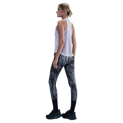Indigo - Back - Nike Womens-Ladies Swift Dri-FIT Marble Tights
