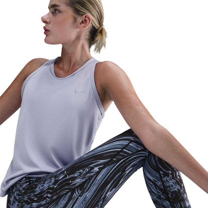 Indigo - Side - Nike Womens-Ladies Swift Dri-FIT Marble Tights