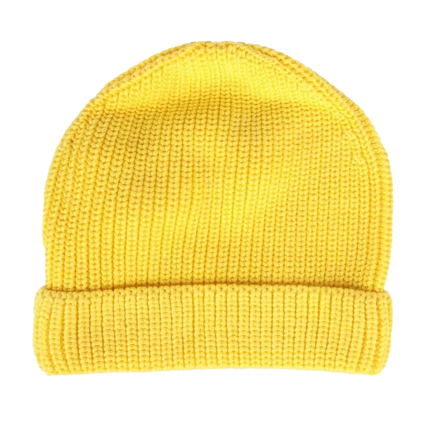 Yellow-Black - Back - Off White Childrens-Kids Arrow Beanie