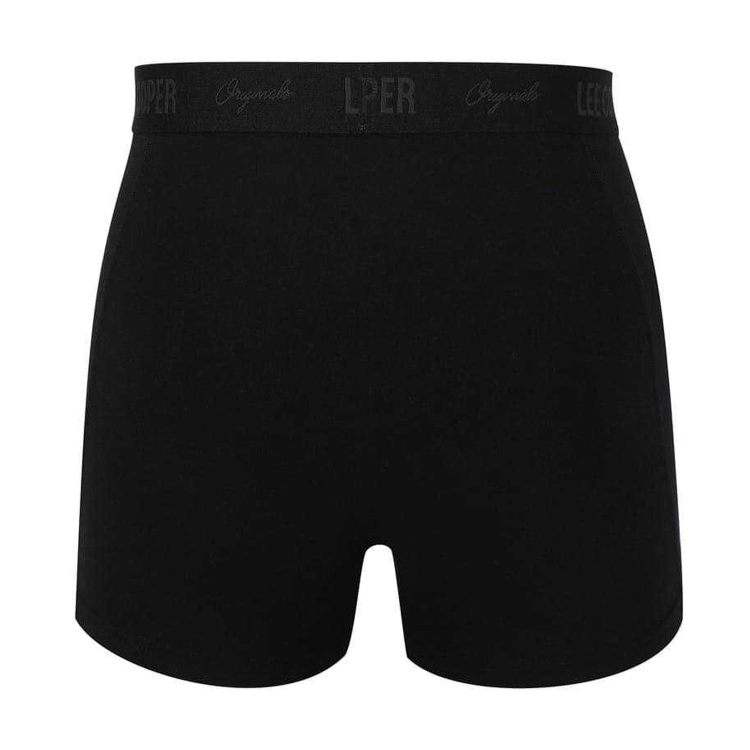Black - Back - Lee Cooper Mens Boxer Shorts (Pack of 10)