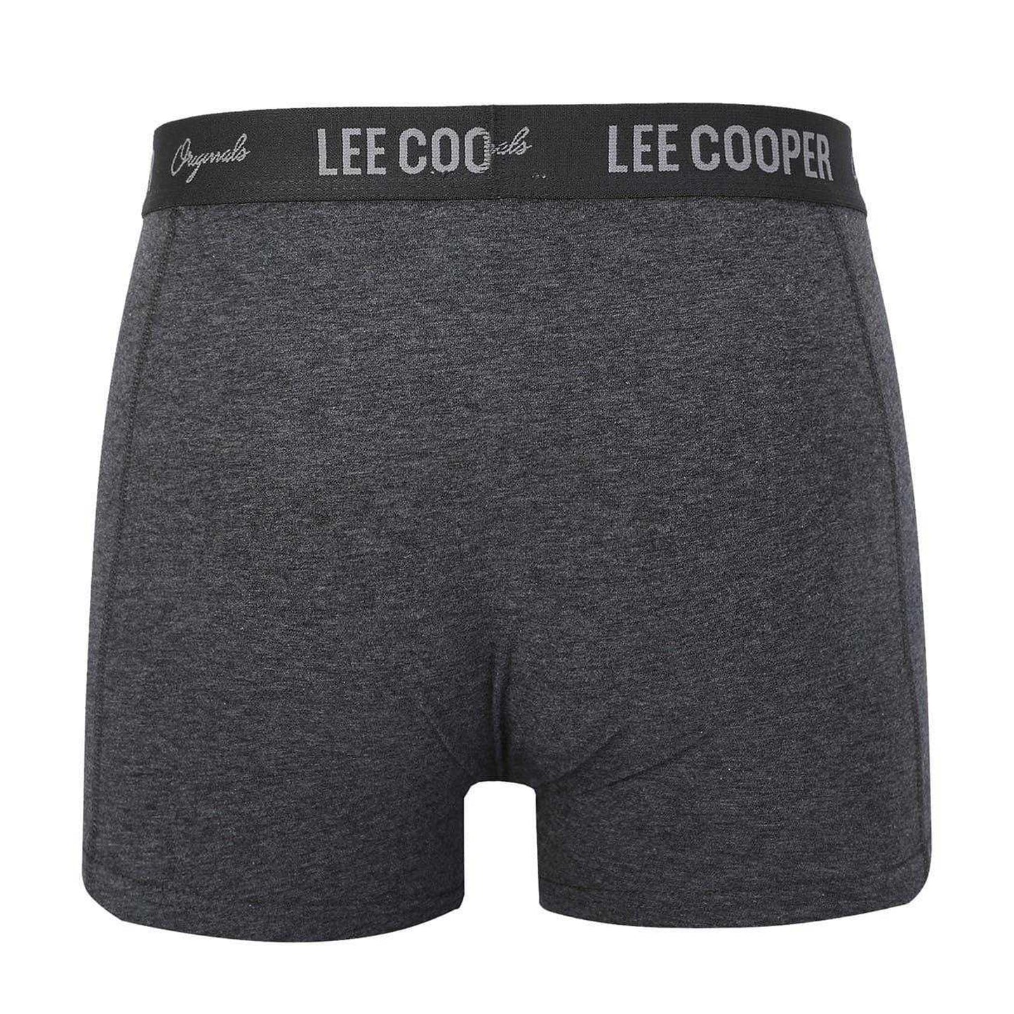 Grey-Charcoal-Black - Side - Lee Cooper Mens Boxer Shorts (Pack of 10)