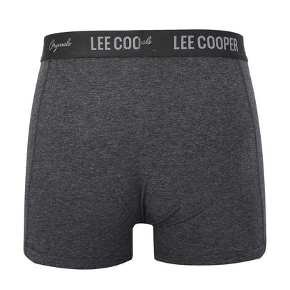 Grey-Charcoal-Black - Side - Lee Cooper Mens Boxer Shorts (Pack of 10)