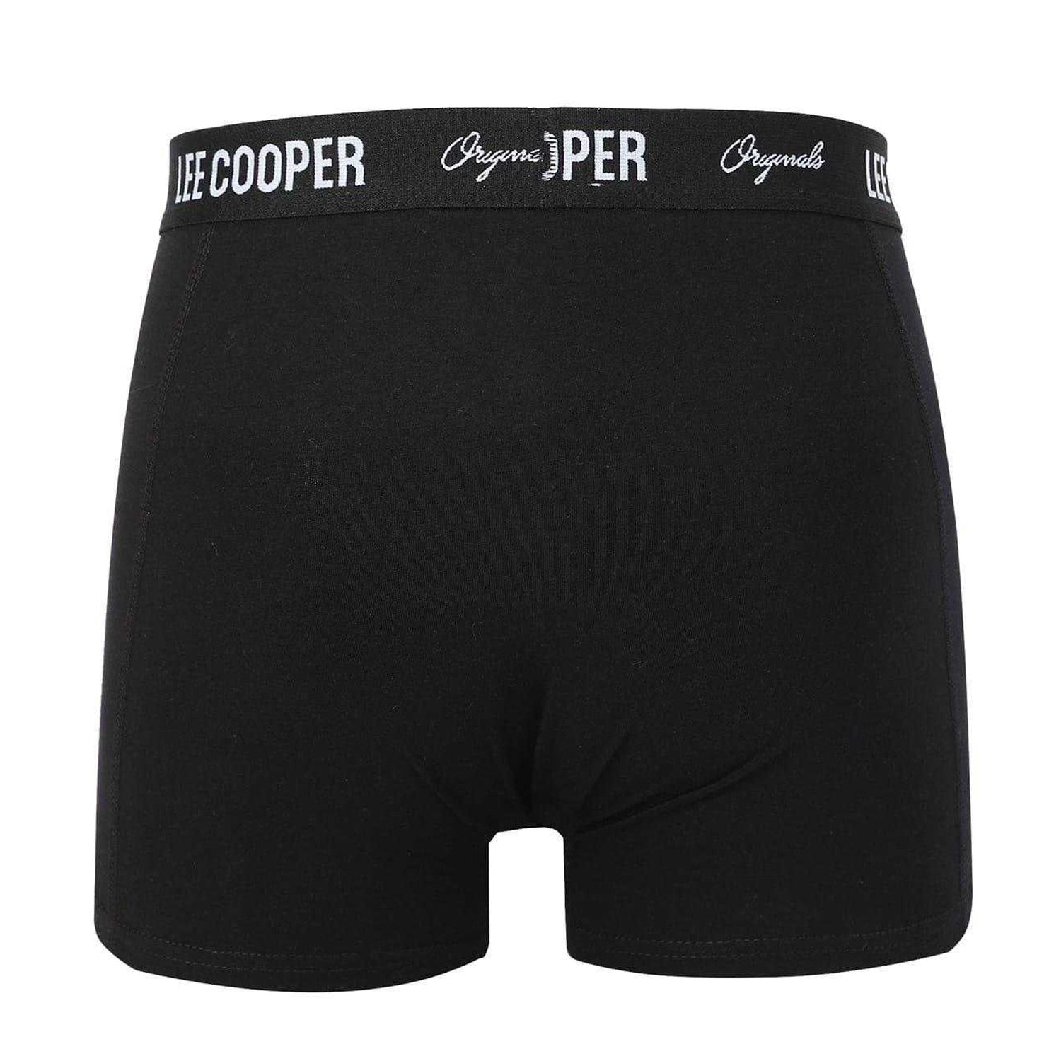 Black-Grey-Red-White - Side - Lee Cooper Mens Boxer Shorts (Pack of 10)