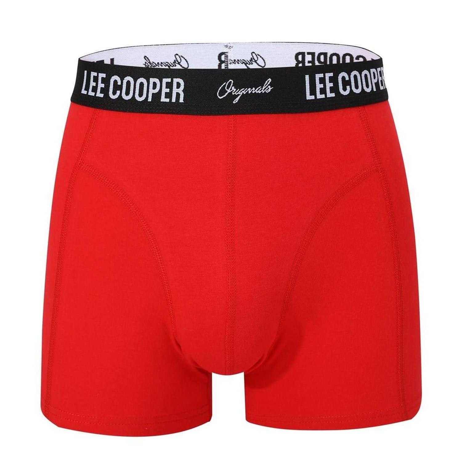 Black-Grey-Red-White - Lifestyle - Lee Cooper Mens Boxer Shorts (Pack of 10)