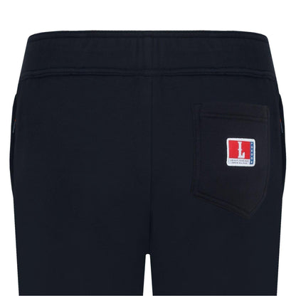 Black - Pack Shot - Loyalti Mens Boucle Lettering Joggers