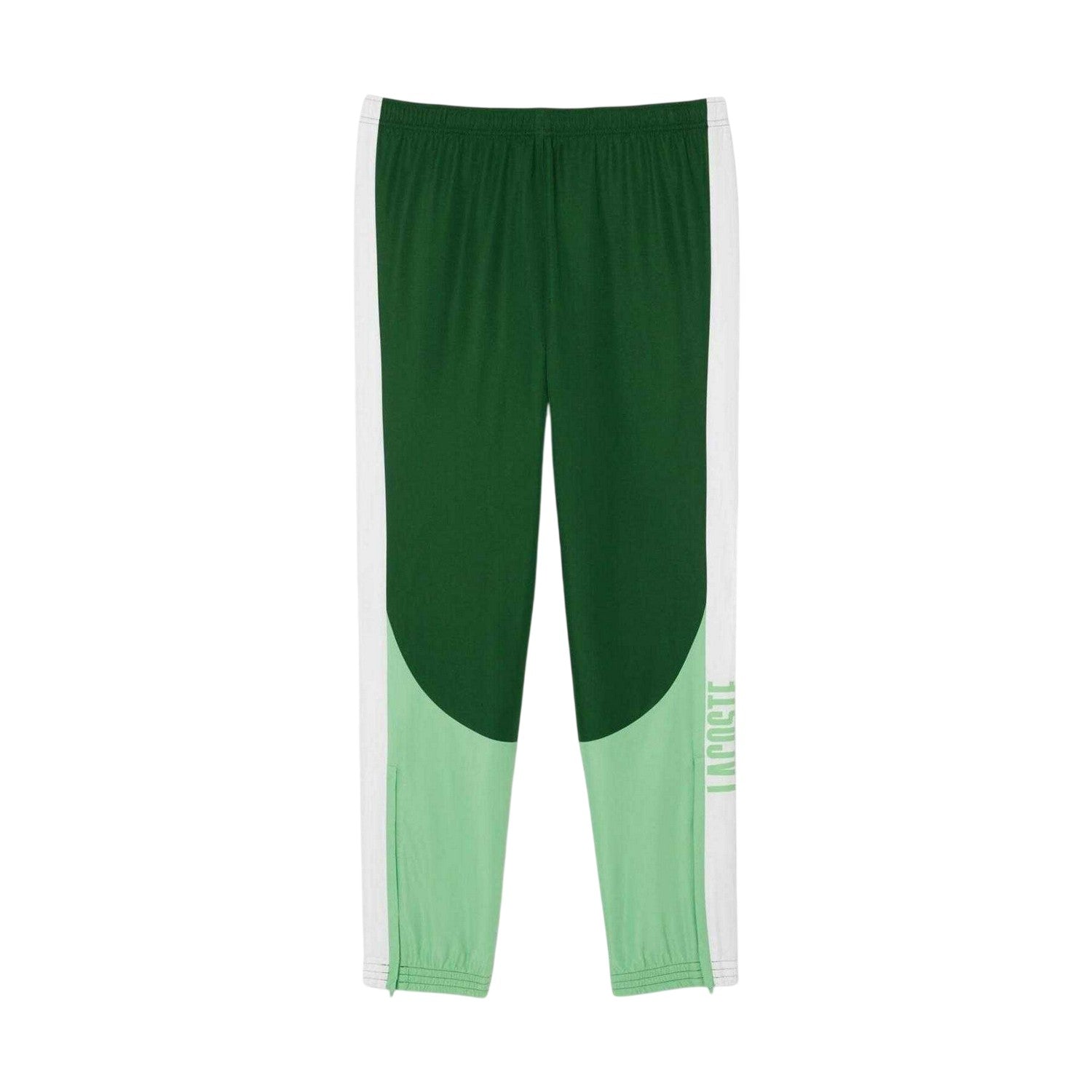 Green - Back - Lacoste Mens Colour Block Joggers