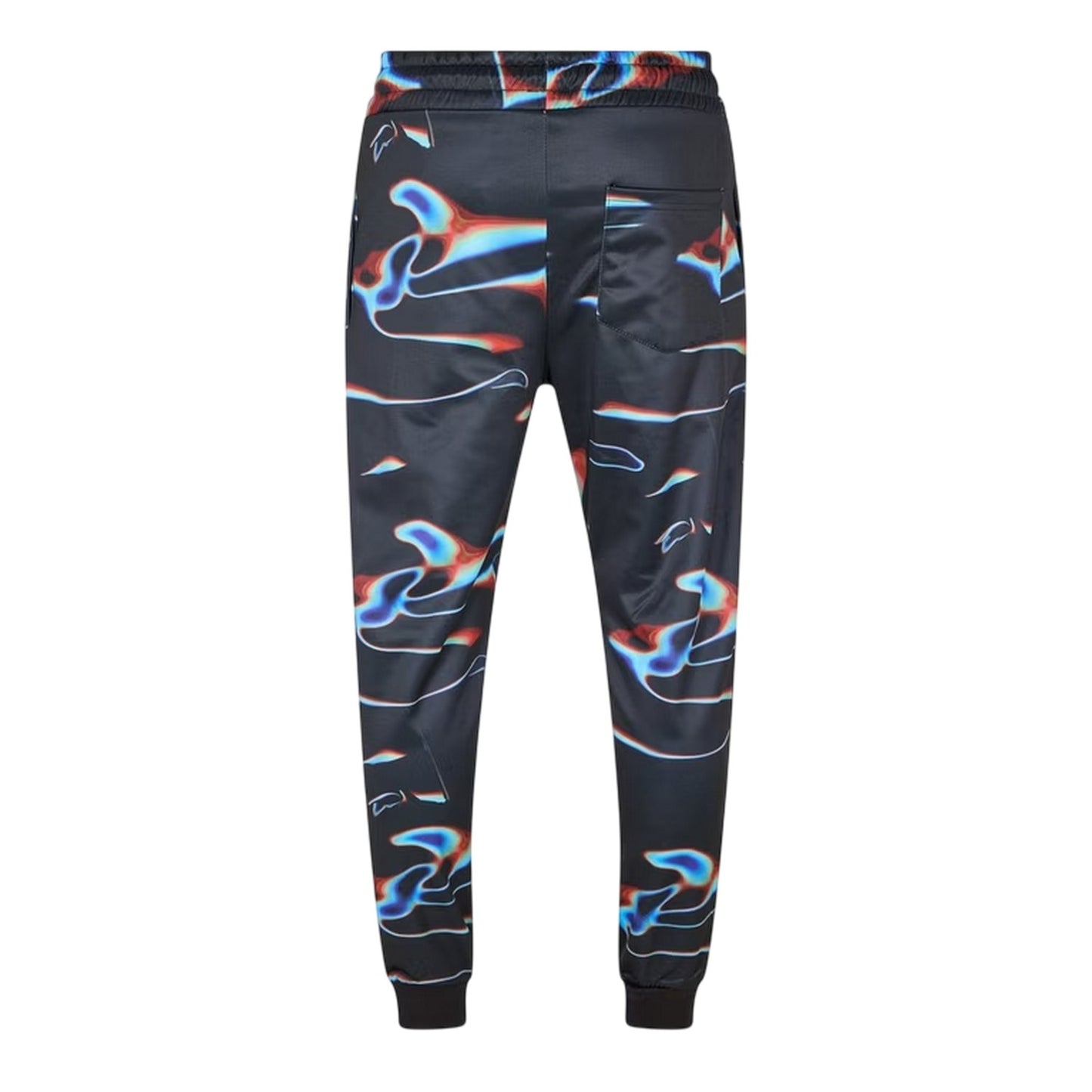 Black - Back - Criminal Damage Mens Warped Logo Tapered Joggers