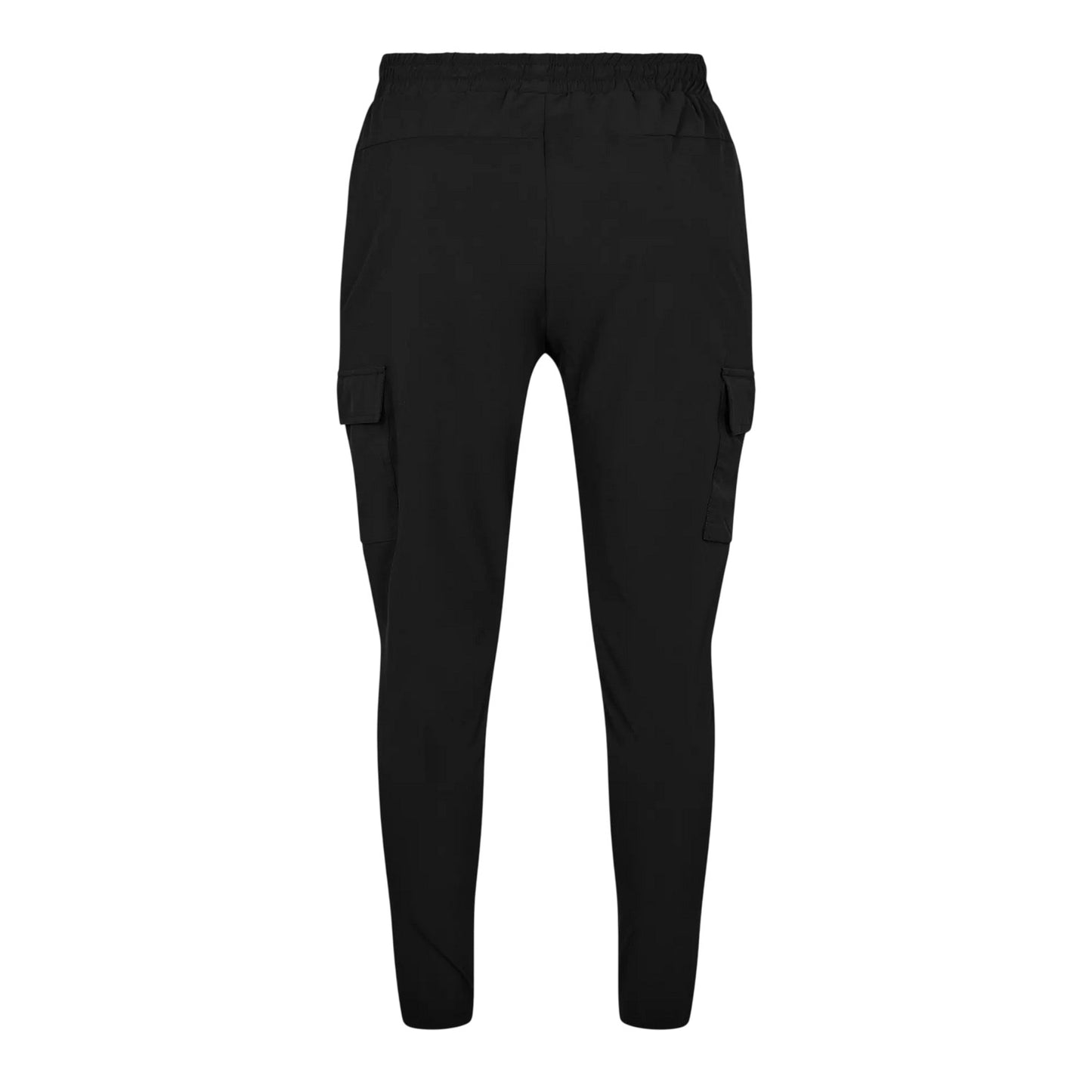Black - Back - Unlike Humans Mens Technical Regular Cargo Trousers