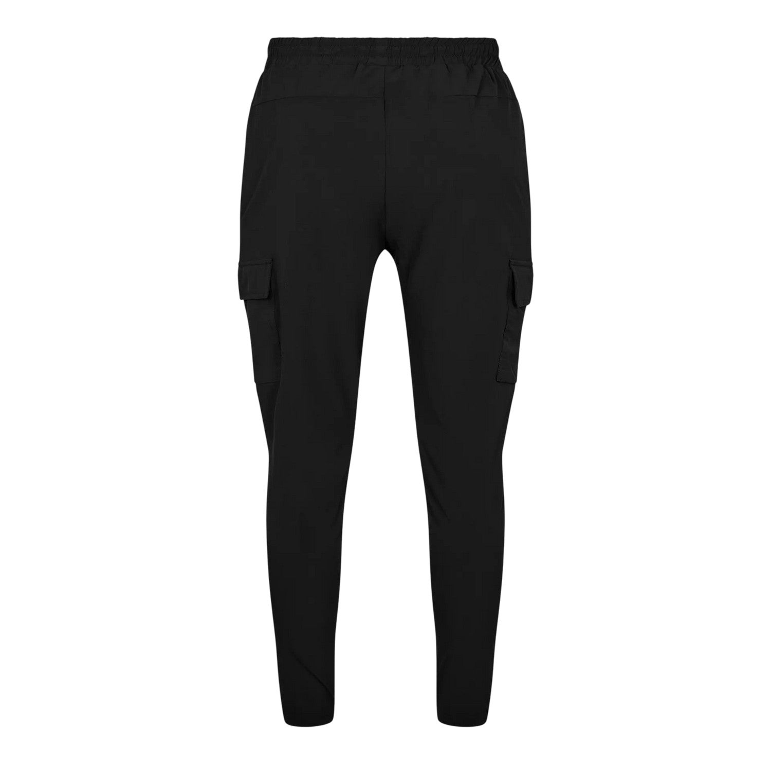 Black - Back - Unlike Humans Mens Technical Regular Cargo Trousers