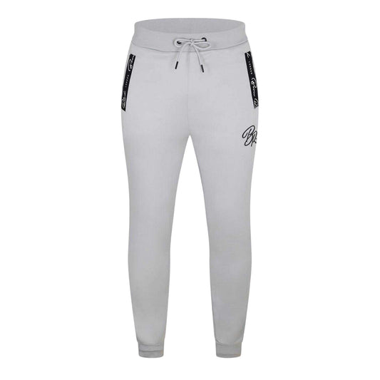 Mystic Blue - Front - Born Rich Mens Foletti Slim Joggers
