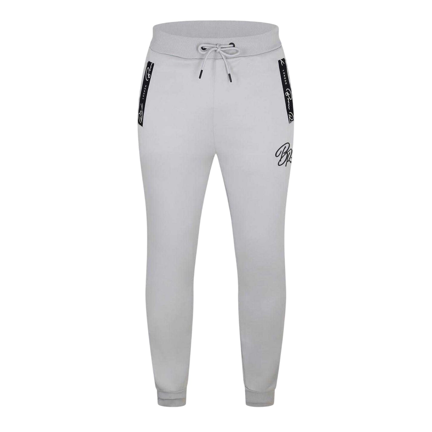 Mystic Blue - Front - Born Rich Mens Foletti Slim Joggers