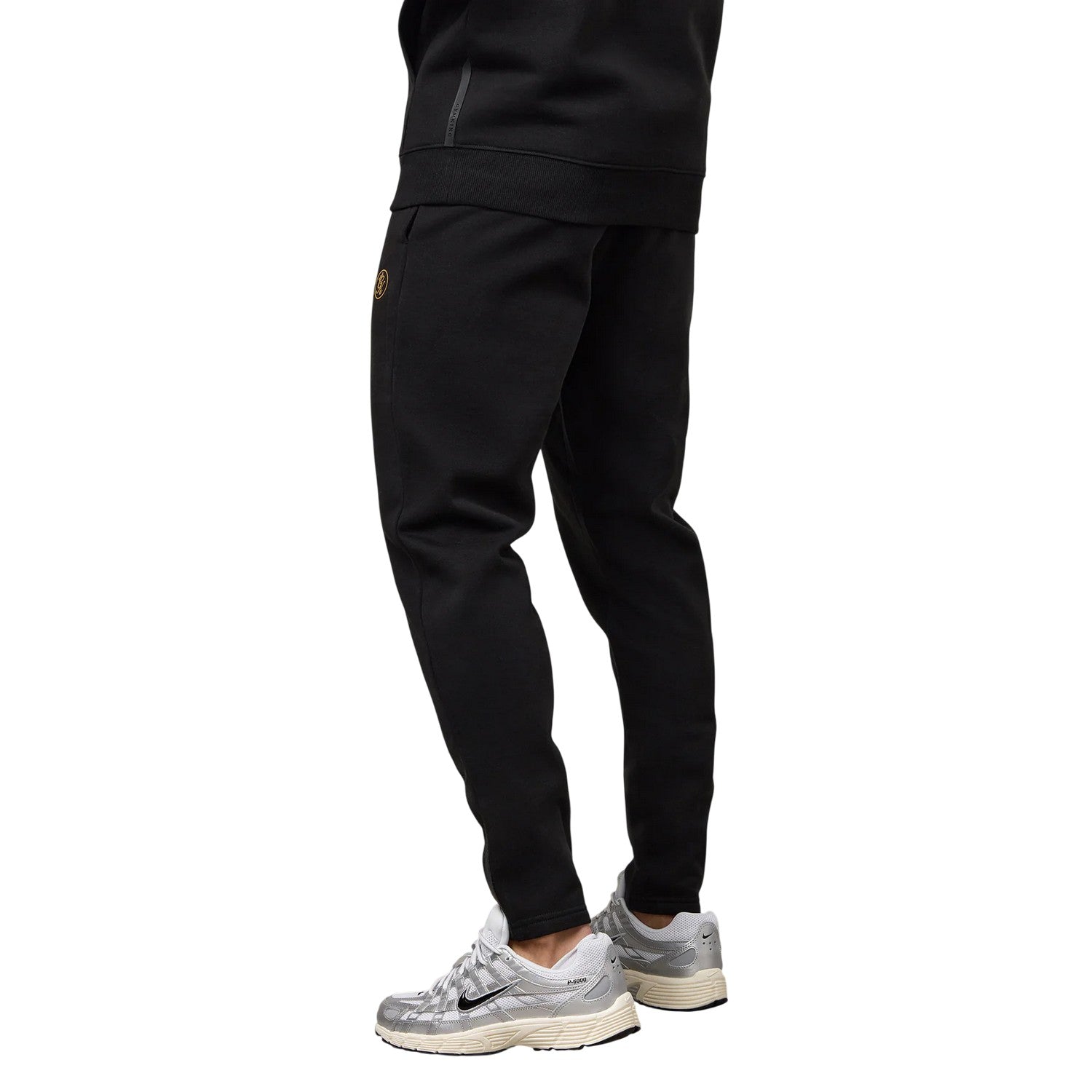 Black-Gold - Back - Gym King Mens Pro Logo Slim Joggers