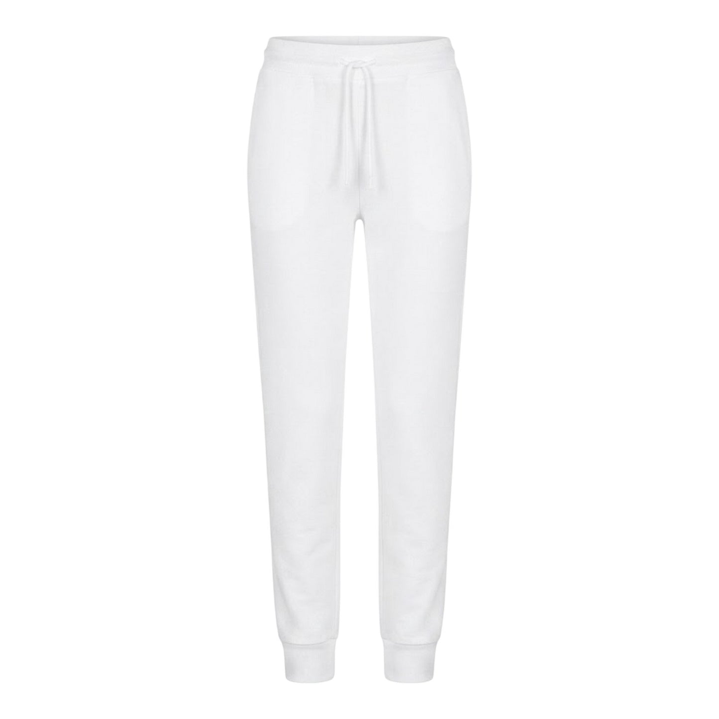 White - Front - Emporio Armani EA7 Womens-Ladies Relaxed Fit Joggers