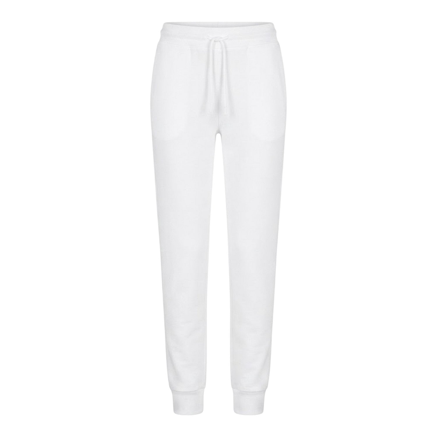 White - Front - Emporio Armani EA7 Womens-Ladies Relaxed Fit Joggers