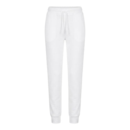 White - Front - Emporio Armani EA7 Womens-Ladies Relaxed Fit Joggers