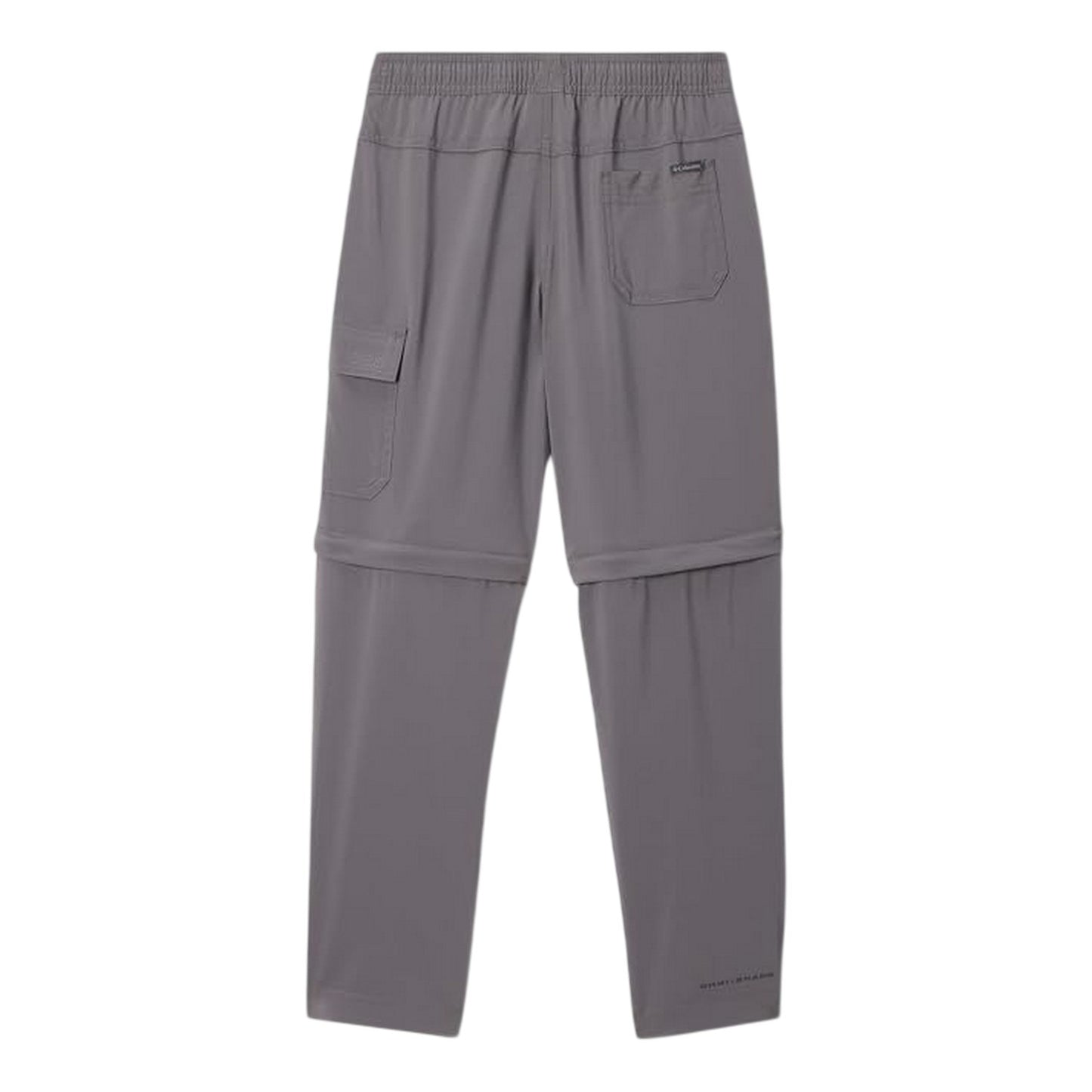 Dark Grey - Back - Columbia Boys Zip-Off Cargo Trousers