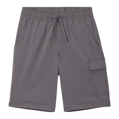 Dark Grey - Side - Columbia Boys Zip-Off Cargo Trousers