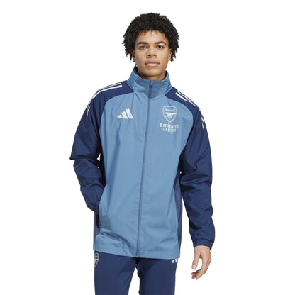 Blue - Pack Shot - Castore Mens Arsenal FC Regular Raglan Jacket