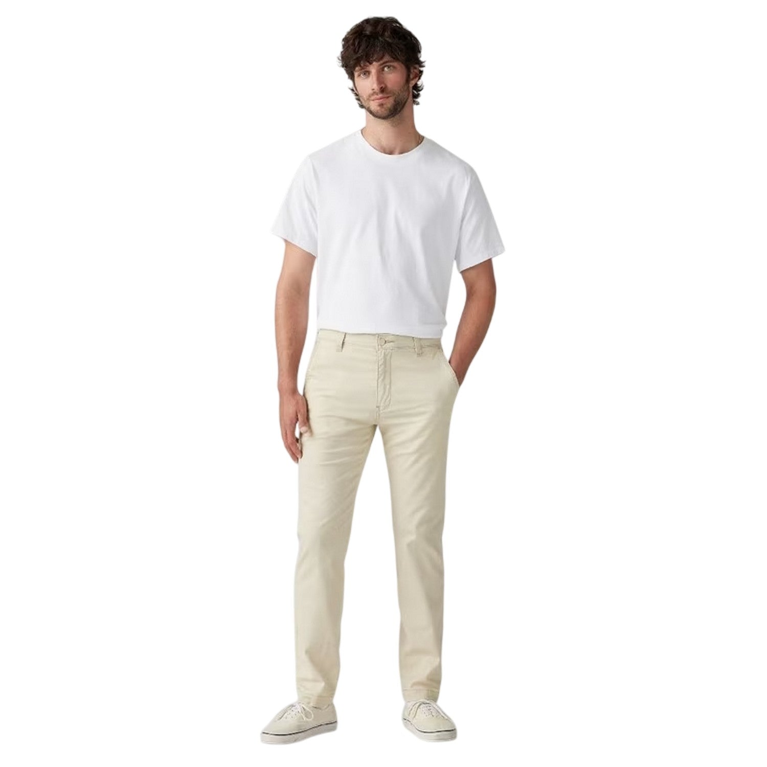 Foam - Side - Levis Mens Karla Corduroy Textured Slim Chinos