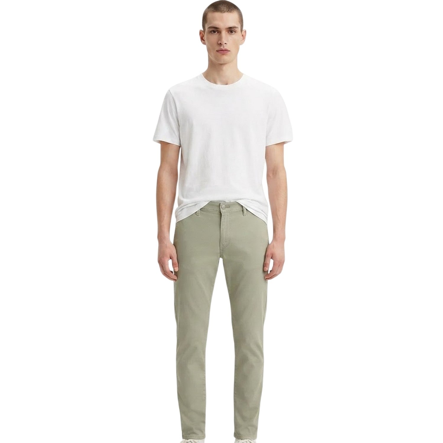 Shadow Grey - Side - Levis Mens Karla Corduroy Textured Slim Chinos