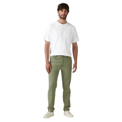 Deep Lichen Green - Side - Levis Mens Karla Corduroy Textured Slim Chinos