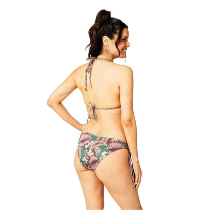 Multicoloured - Back - Biba Womens-Ladies Layla Leaf Print Bikini Bottoms