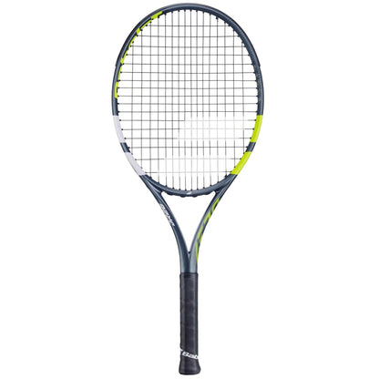 Grey - Front - Babolat Logo Tennis Racket