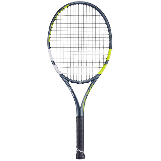 Grey - Front - Babolat Logo Tennis Racket