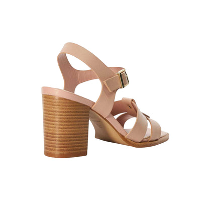 Blush - Back - Dune London Womens-Ladies Jessia Leather Sandals