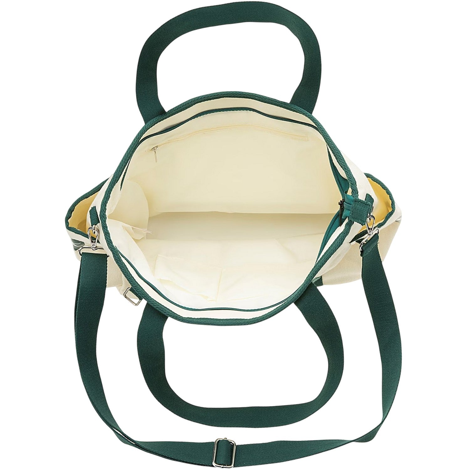 White-Green - Close up - Slazenger Heavy Canvas Tennis Tote Bag