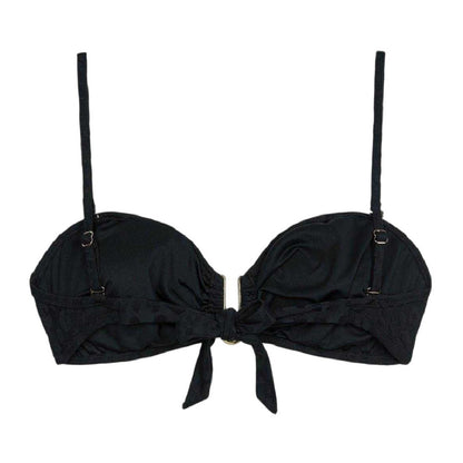 Black - Back - Chelsea Peers Womens-Ladies Leopard Print Bikini Top
