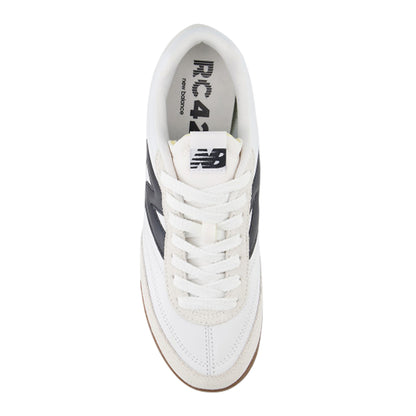 White-Black - Side - New Balance Womens-Ladies RC42 Leather Trainers