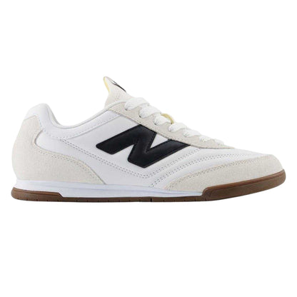 White-Black - Front - New Balance Womens-Ladies RC42 Leather Trainers