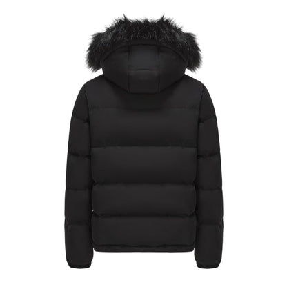 Black - Back - SoulCal Mens Bubble Recycled Polyester Puffer Jacket