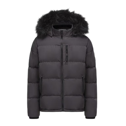 Charcoal - Front - SoulCal Mens Bubble Recycled Polyester Puffer Jacket