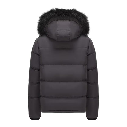 Charcoal - Back - SoulCal Mens Bubble Recycled Polyester Puffer Jacket