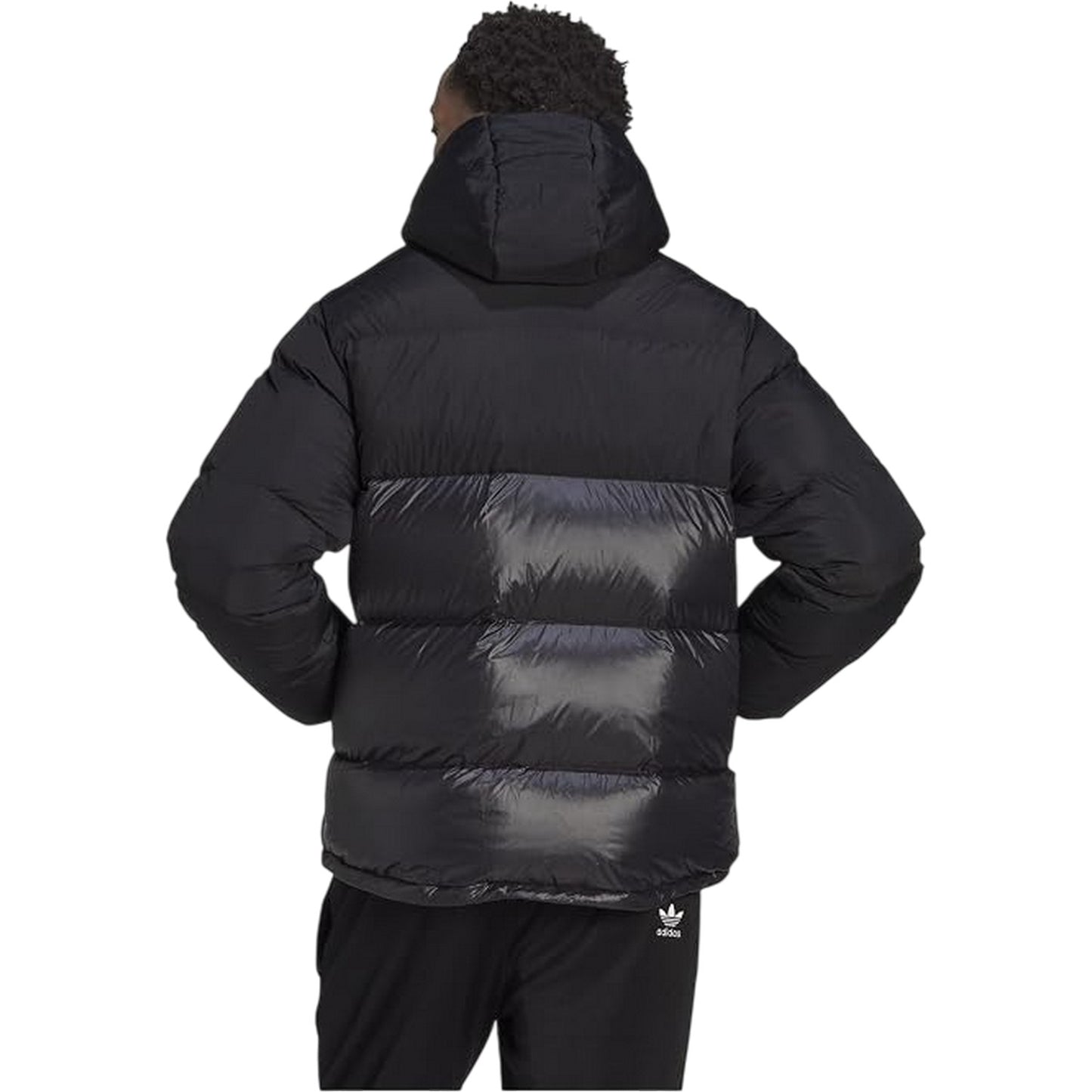 Black - Back - Adidas Mens Originals Polyester Insulated Puffer Jacket
