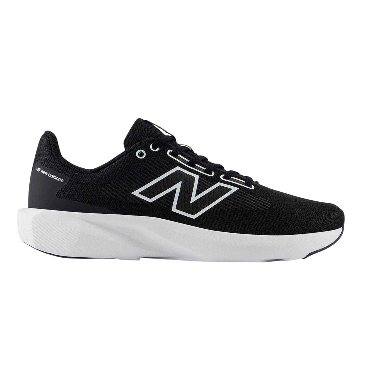 Jet Black - Front - New Balance Mens 413 V3 Mesh Running Low Heel Trainers